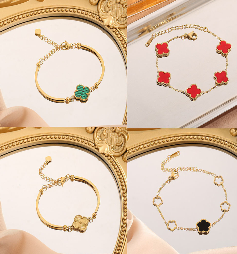 Trinity Collection - 3 Pulsera Chapada En Oro