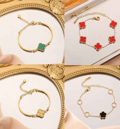 Trinity Collection - 3 Pulsera Chapada En Oro