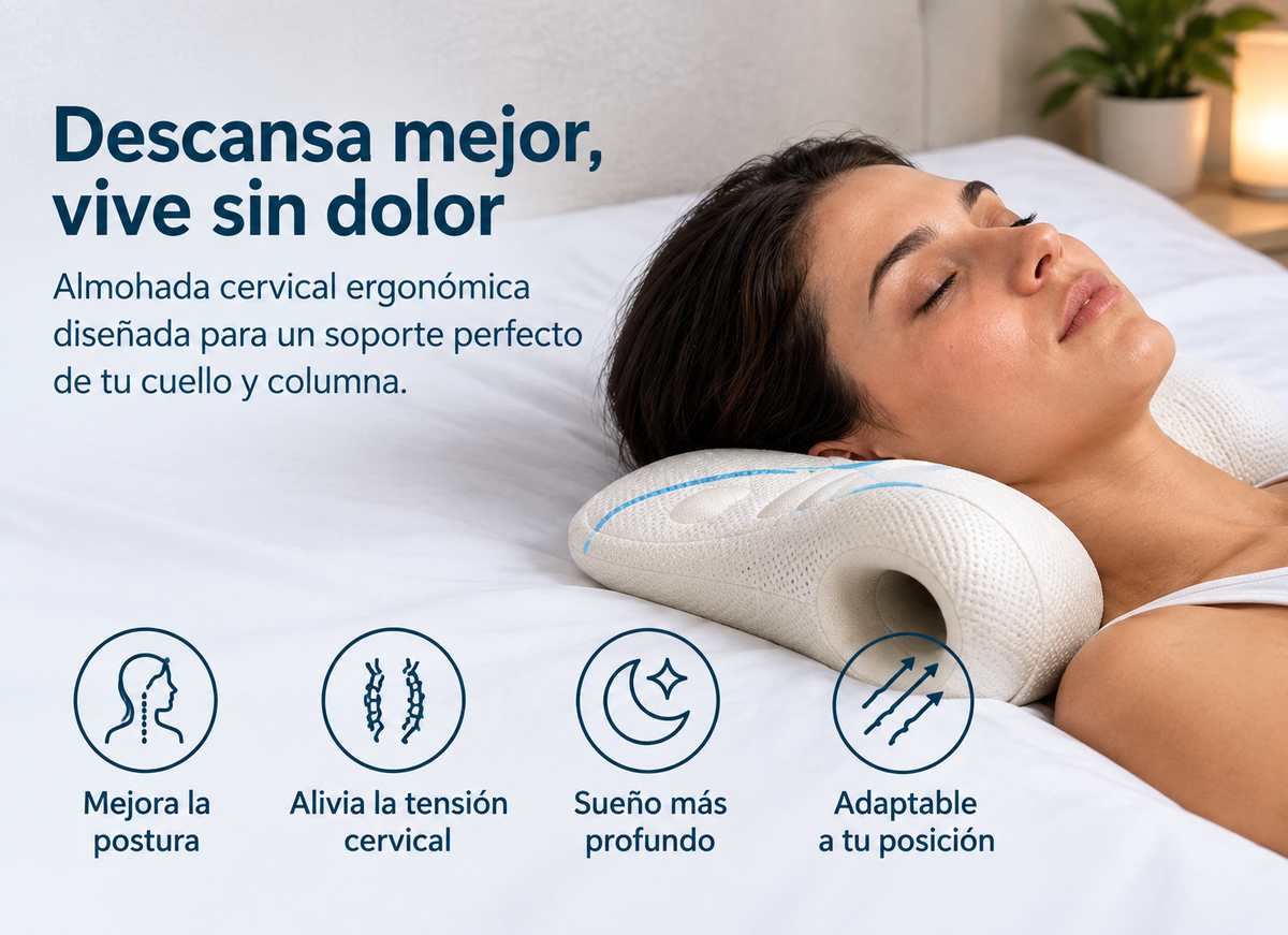 💤 CerviRest™ – Almohada Cervical Ergonómica